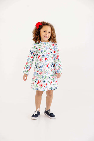 Lizzie's Luxe Leisure Dress - Fair Street Floral