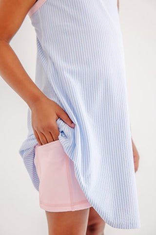 Prepletic Little Miss Tennis Dress - Beale Street Blue