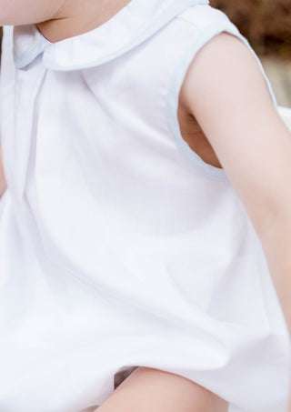 Collier Bubble - White with Blue