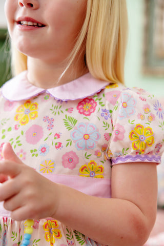 Cindy Lou Sash Dress - Boca Grande Begonia