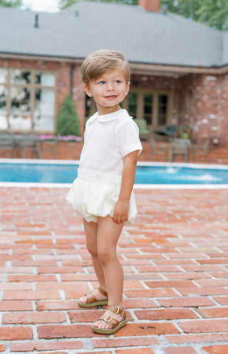 Brody Button-on - Yellow Batiste