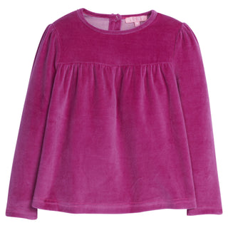 Lisle Top - Magenta Velour