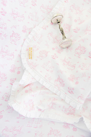 Baby Buggy Blanket - Sir Proper's Sweet Arrival (Hamptons Hot Pink)