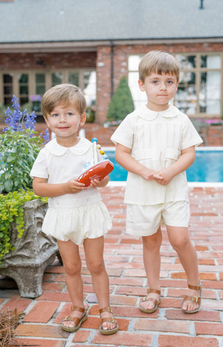 Brody Button-on - Yellow Batiste