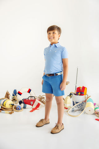 Prepletic™ Prim & Proper Polo - Sunrise Blvd Blue Stripe