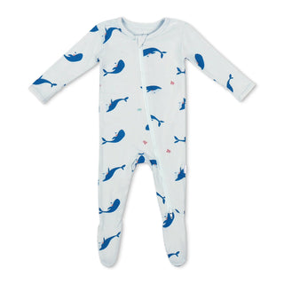 Whale Zipper Footie