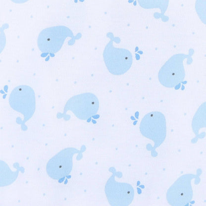 Sweet Whales Printed Sleeveless Bubble