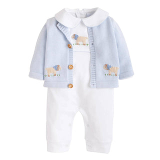 Boys Crochet Playsuit - Sheep