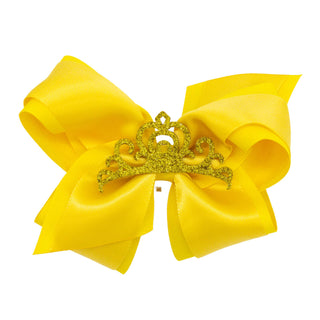 Glitter Crown Bow