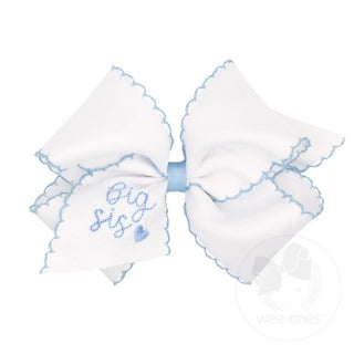 Stitch Bow with Embroidery - King