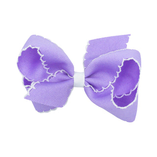 Classic Grosgrain Moonstitch Hair Bow