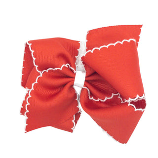 Classic Grosgrain Moonstitch Hair Bow