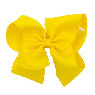 Scallop Edge Hair Bow