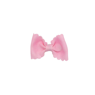 Scallop Edge Hair Bow Size Tiny - FINAL SALE