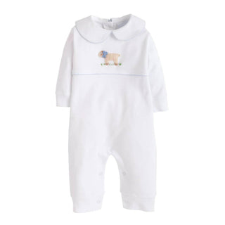 Boys Crochet Sheep Playsuit