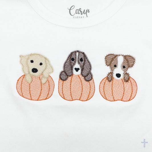 Pumpkin Dogs Monogram Design