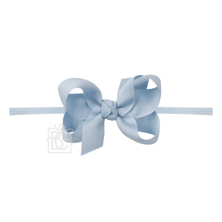 1/4" Nylon Headband with Grosgrain Hair Bow