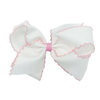 Classic Grosgrain Moonstitch Hair Bow