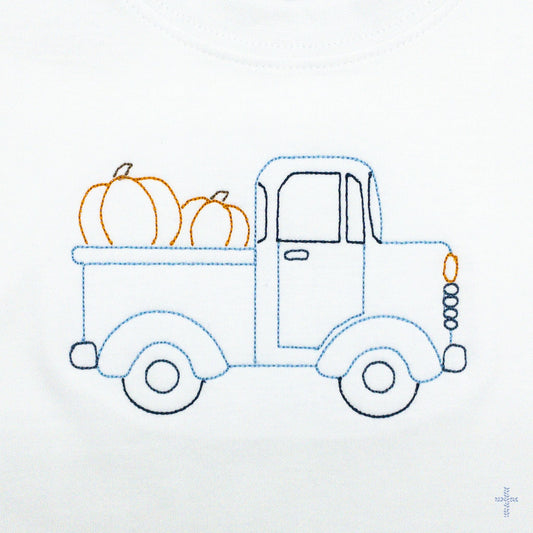 Pumpkin Truck Monogram Design