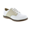 White with Ecru Saddle