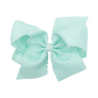 Classic Grosgrain Moonstitch Hair Bow