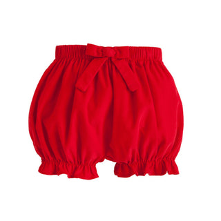 Corduroy Bow Bloomers - Red