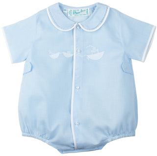 Boat Creeper - Blue with White