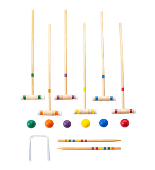 Classic Wooden Croquet Game Set