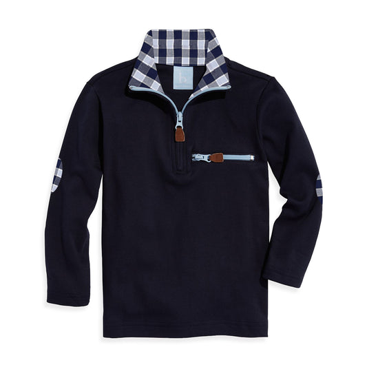 Elbow Patch Pima Pullover - FINAL SALE