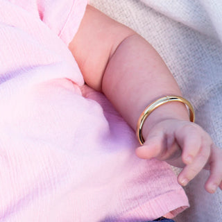Gold Bangle (Classic) - 14K Gold Plated Bangle Bracelet