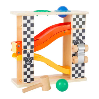 Rally Hammering Marble Run