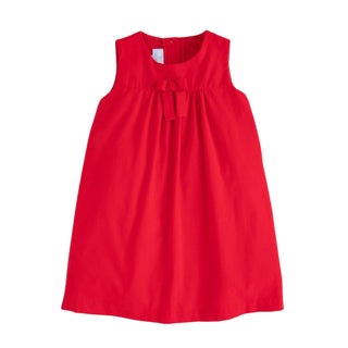 Pleated Bow Jumper - Red - FINAL SALE