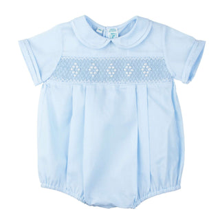 Embroidered Smocked Diamond Creeper