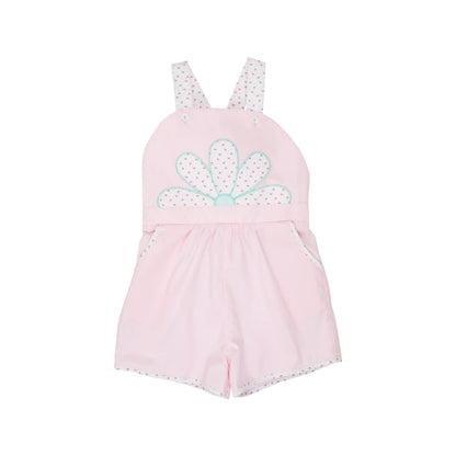 Ruthie Romper with Flower Applique - 65% OFF