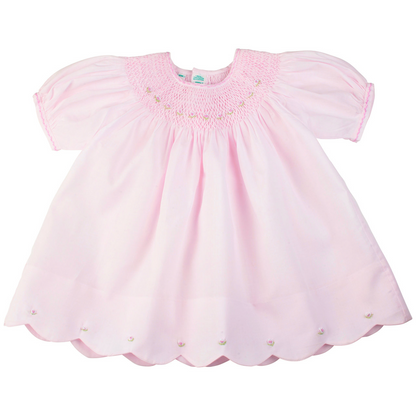Scalloped Bishop Dress with Panty