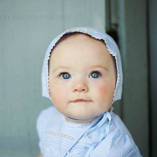 Floral Bullion & Lace Bonnet