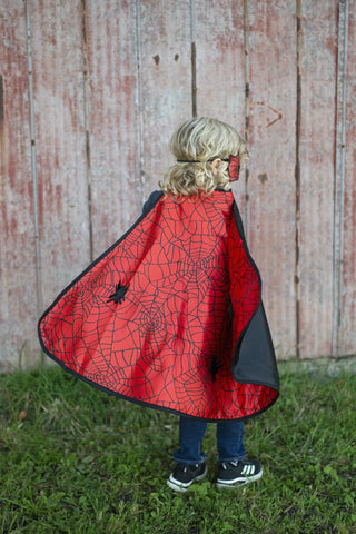 Reversible Spider Bat Cape & Mask - FINAL SALE