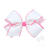 White with Hot Pink