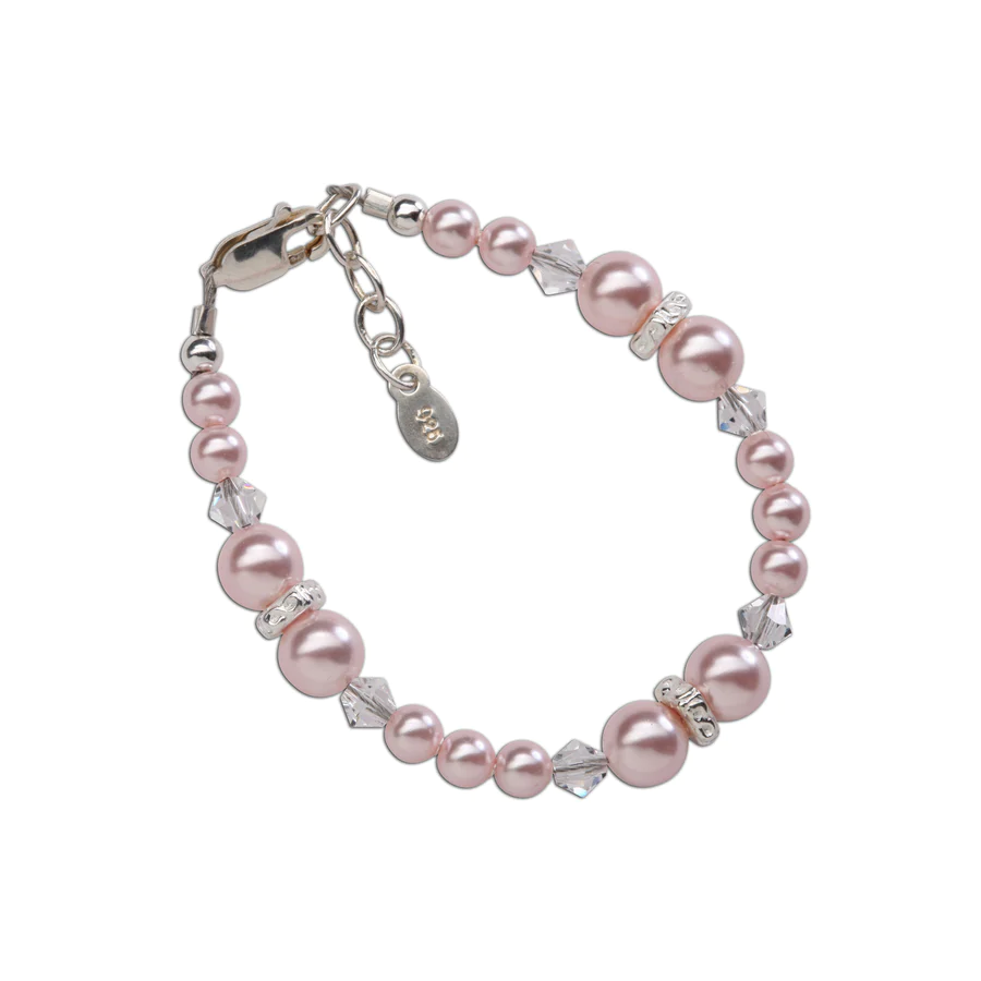 Sterling Silver Pink Pearl Bracelet