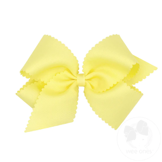 Scallop Edge Hair Bow