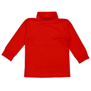 Red Pima Turtleneck