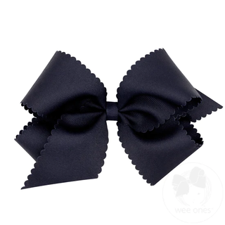 Scallop Edge Hair Bow