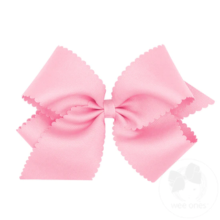 Scallop Edge Hair Bow