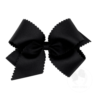 Scallop Edge Hair Bow