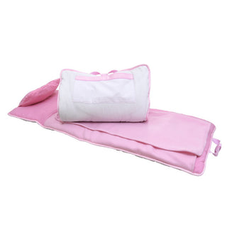 Seersucker Nap Roll with Blanket - Pink