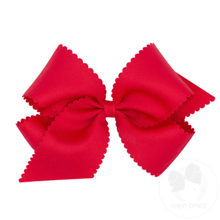 Scallop Edge Hair Bow