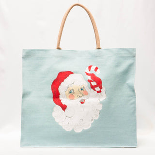 Candy Cane Santa Carryall Tote