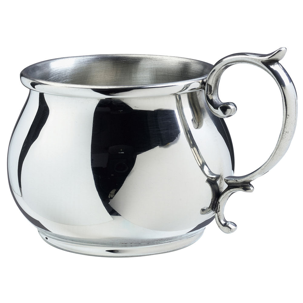 Buldged Baby Cup with Scroll Handle