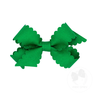 Scallop Edge Hair Bow