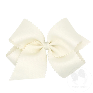 Scallop Edge Hair Bow